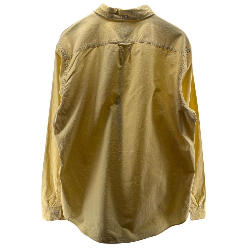 J.Crew Mens Oxford Button Down Shirt Yellow Long Sleeve Cotton XXL 60763 SP13 - Picture 2 of 9
